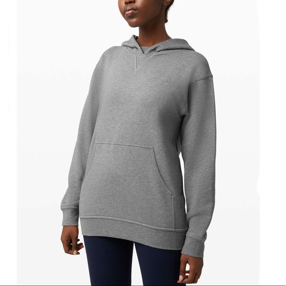 lululemon athletica Tops - Lululemon All Yours Hoodie Terry Heathered Grey 4
